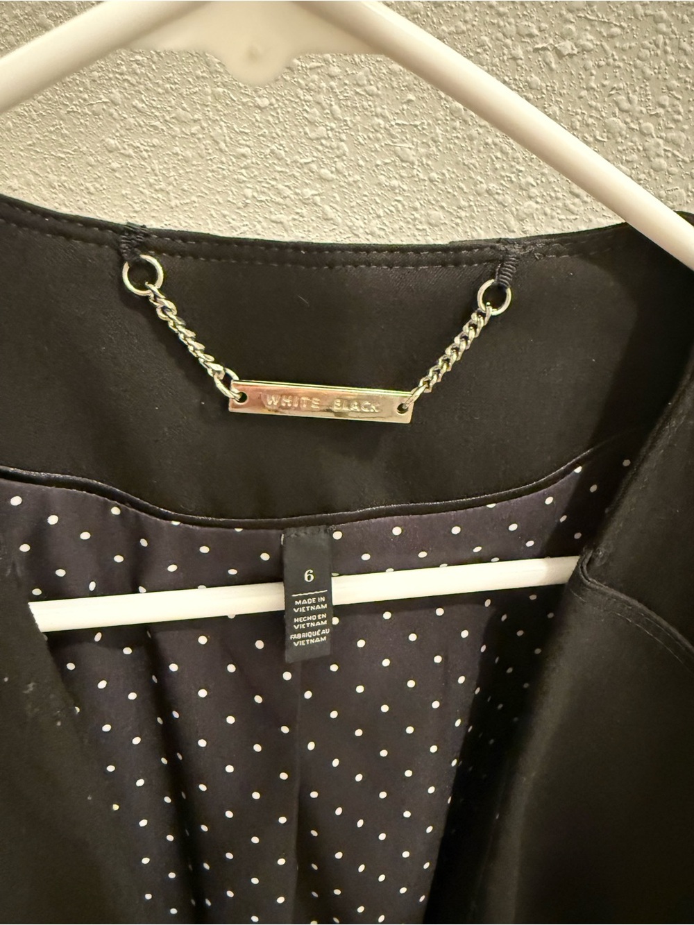 White House Black Market Black Ruffled Open-Front Blazer - Picture 4 of 7